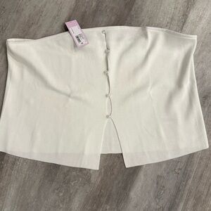 Brand New Wild Fable White Strapless Knit Tube Top 4X NWT